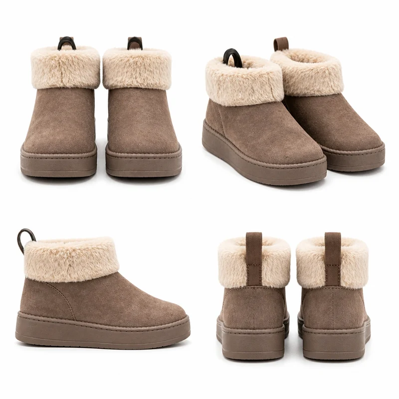 Chausson Marron Femme