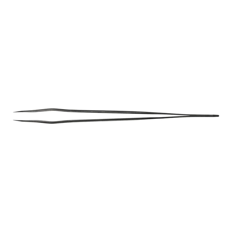 Pinzetta per Extension Ciglia Lovely "Elegant Grace" – Serie NanoFiber Black, Tipo L (7 mm), Angolo 45°