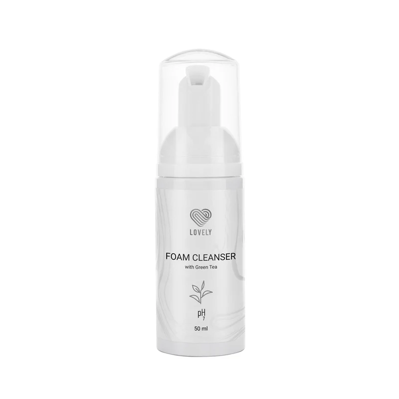 Schiuma Detergente Viso e Ciglia Lovely - "Green Tea" 50ml