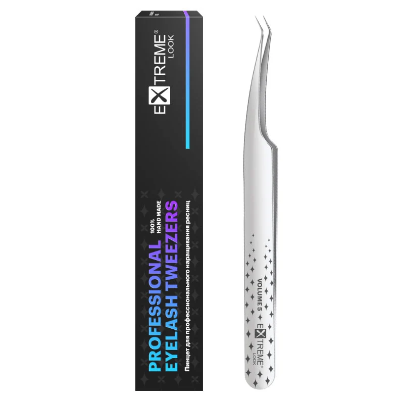 Pinzetta extension ciglia Extreme Look - "Volume 5" / Punta Angolare