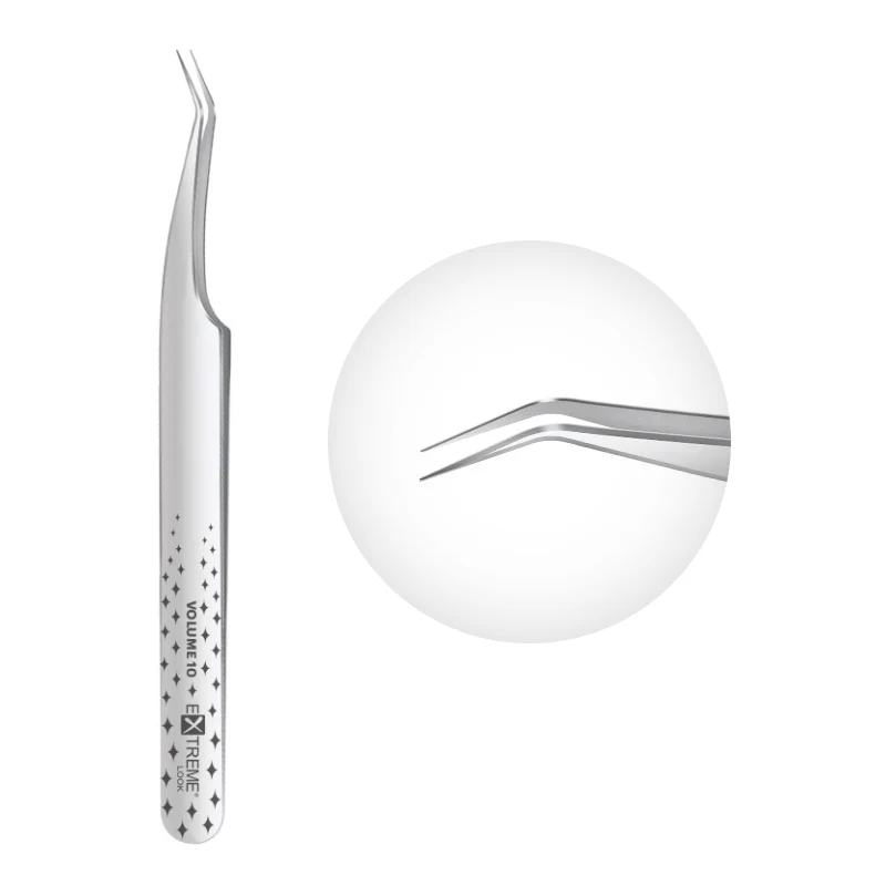 Pinzetta extension ciglia Extreme Look - "Volume 10" / Punta Angolare