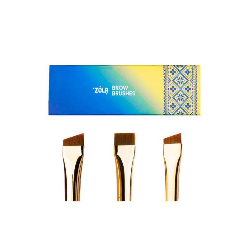 Kit Pinceaux Sourcils Zola - Édition Ukrainienne - Jaune