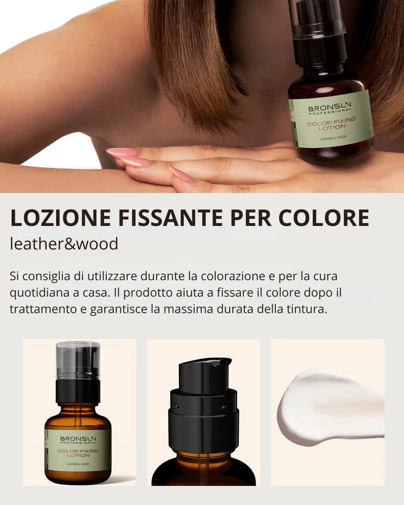 Lozione Fissante del Colore per Sopracciglia LEATHER&WOOD BRONSUN, 50 ml