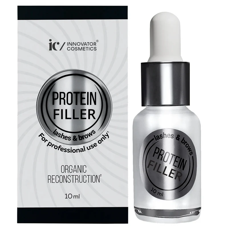 Protein Filler IC FACTORY - Formula per la ricostruzione proteica di ciglia e sopracciglia, 10ml