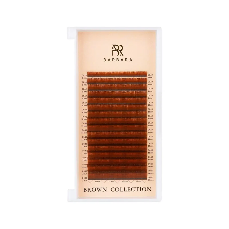 Extension ciglia marroni Barbara "Caramel" 16 linee MIX