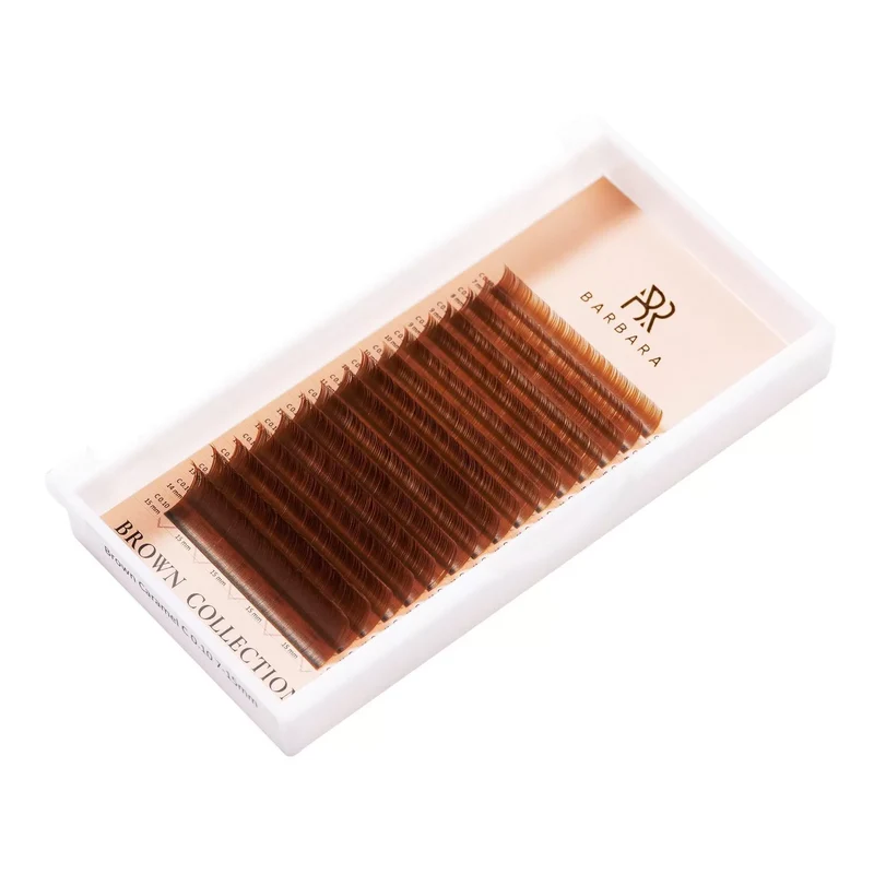Extension ciglia marroni Barbara "Caramel" 16 linee MIX
