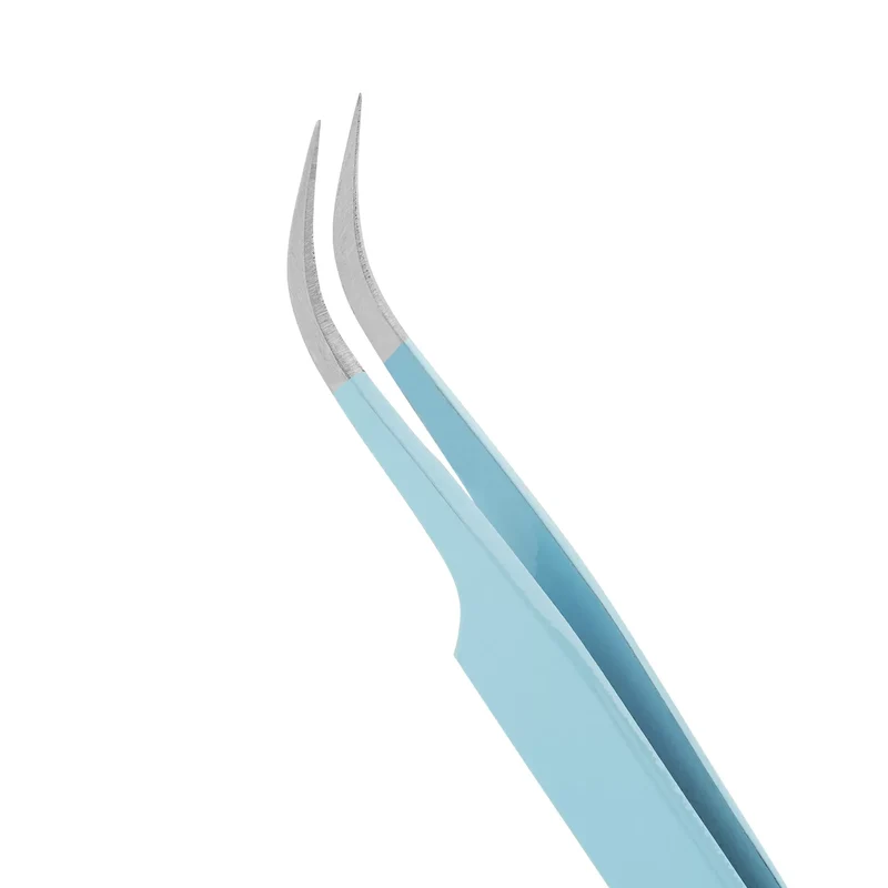 Set di pinzette per extension ciglia Barbara - "Light Blue"