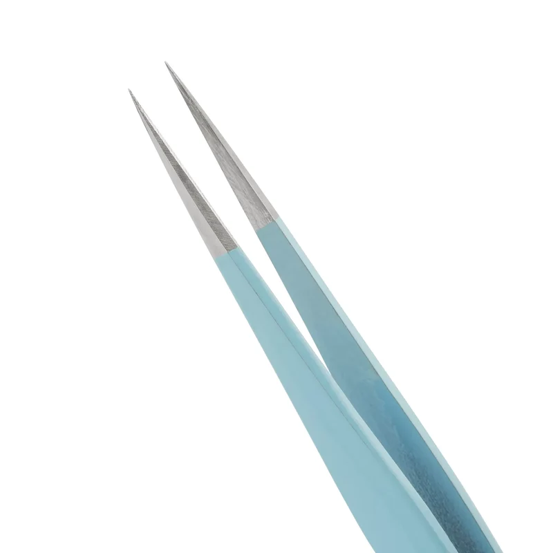 Set di pinzette per extension ciglia Barbara - "Light Blue"