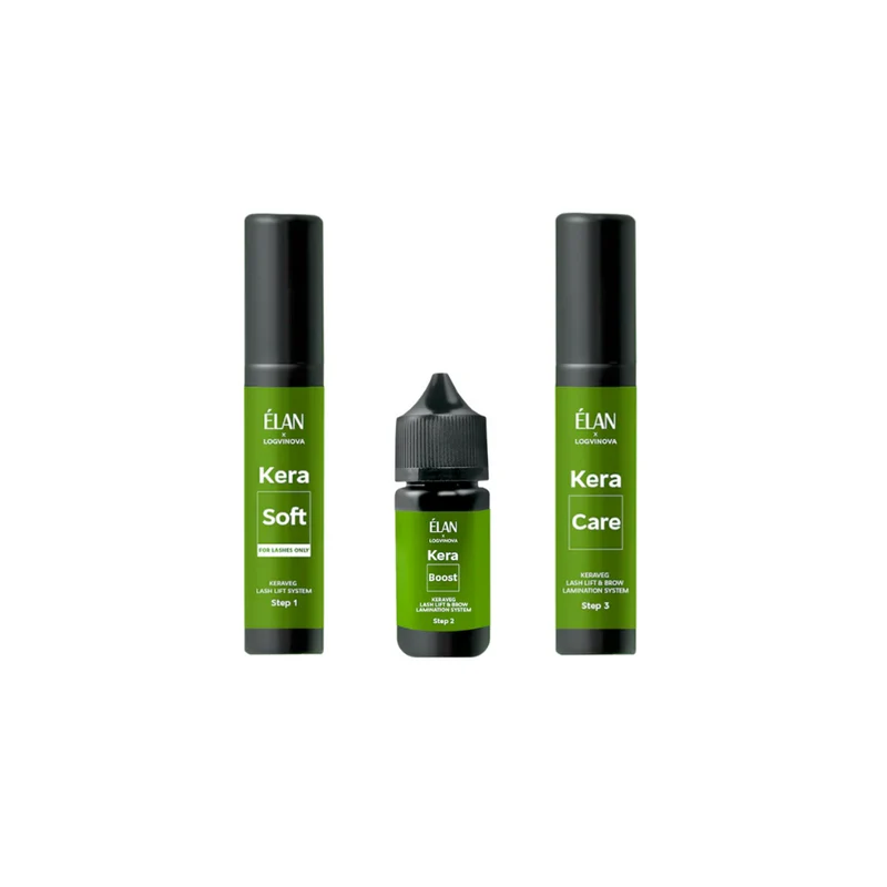 Kit Rehaussement de cils professionnel KeraVeg - Elan