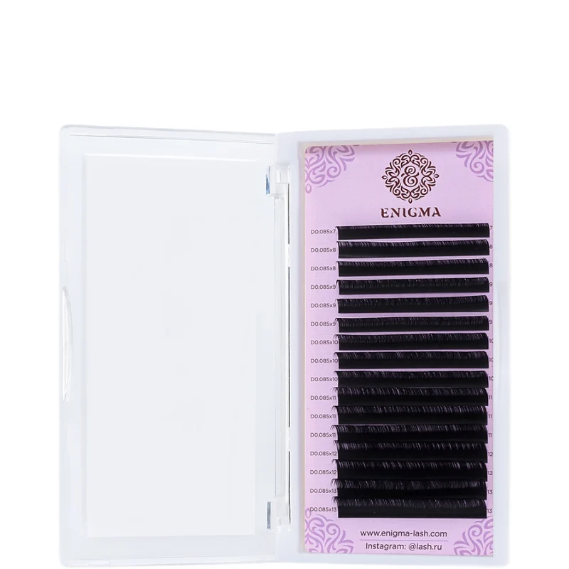 Extension ciglia nere Enigma - 16 linee MIX