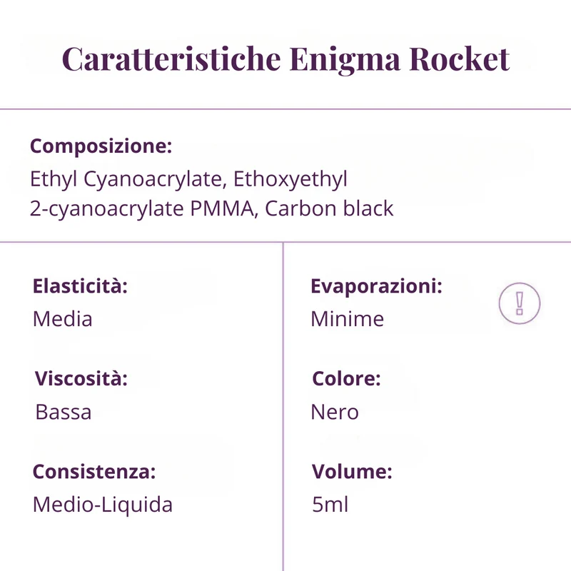 Enigma "Rocket" - Colla Professionale per Extension Ciglia