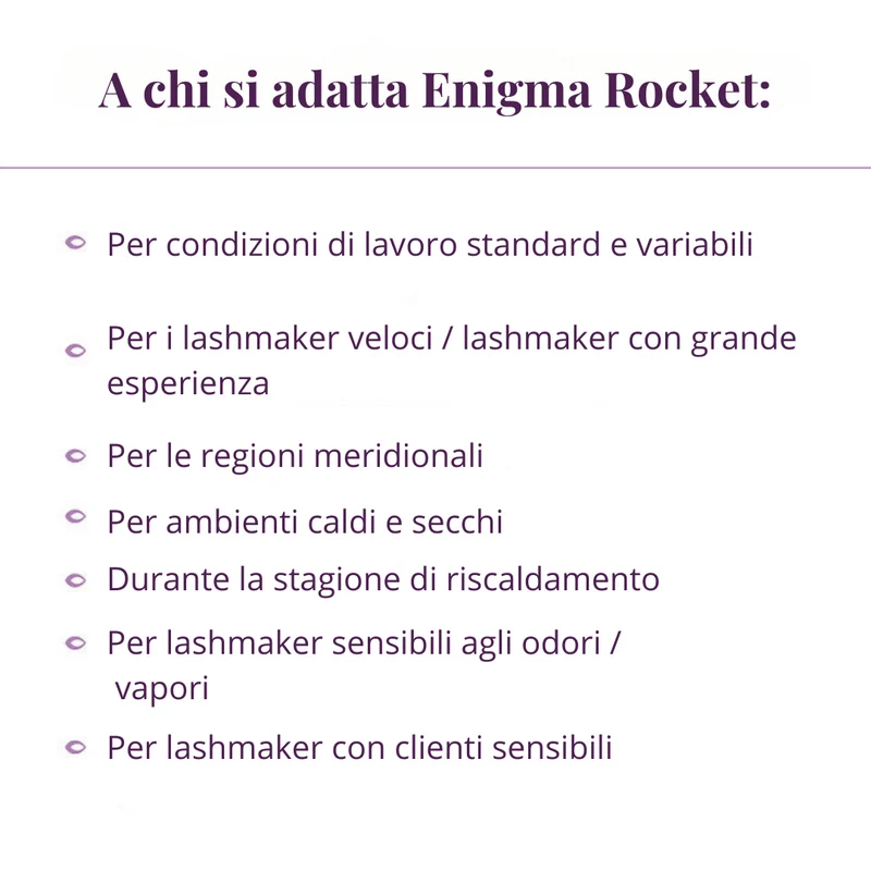 Enigma "Rocket" - Colla Professionale per Extension Ciglia