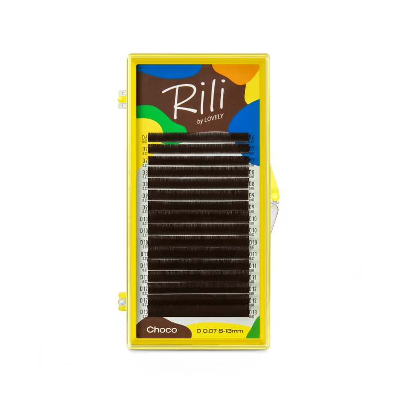 Extension Ciglia marroni Rili Choco - 16 linee MIX