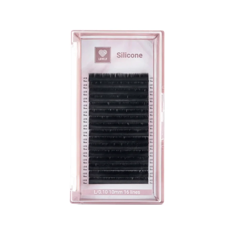 Extension ciglia nere Lovely "Silicone" - 16 linee