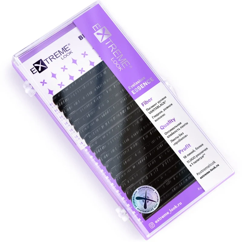 Extension ciglia nere Extreme Look - 18 linee MIX