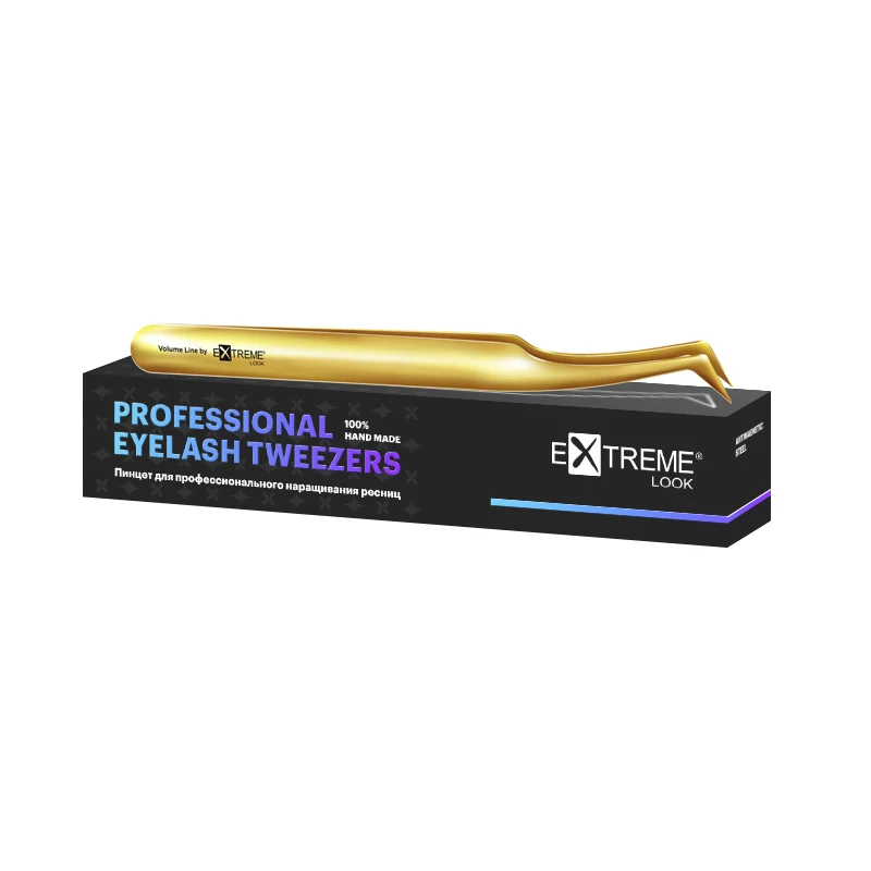 Pinzetta extension ciglia Extreme Look - "Gold Delicious" / Tipo L