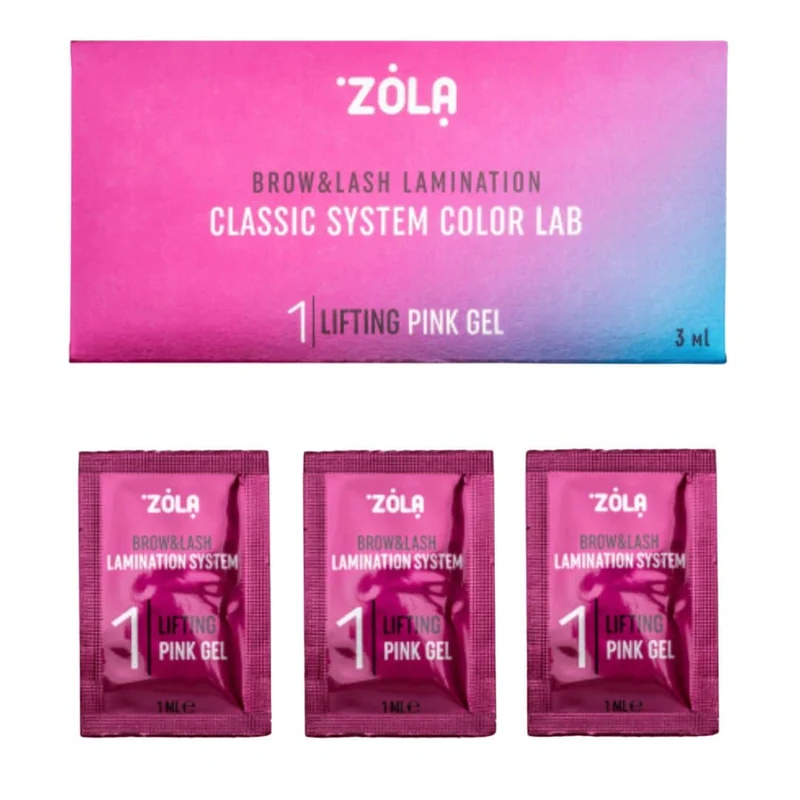 Rehaussement de cils Zola Color Lab - Step 1 (3x1ml)