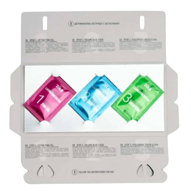 Kit rehaussement de cils Zola - Color Lab (sachet 3x1ml)