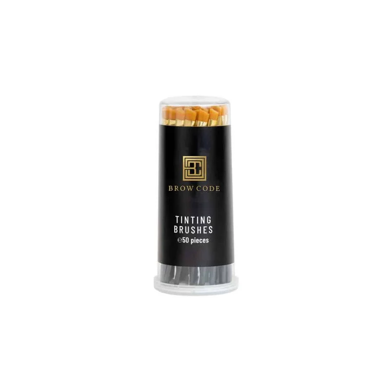Pinceaux pour Teinture au Henné - Lot de 50 Pinceaux Brow Code