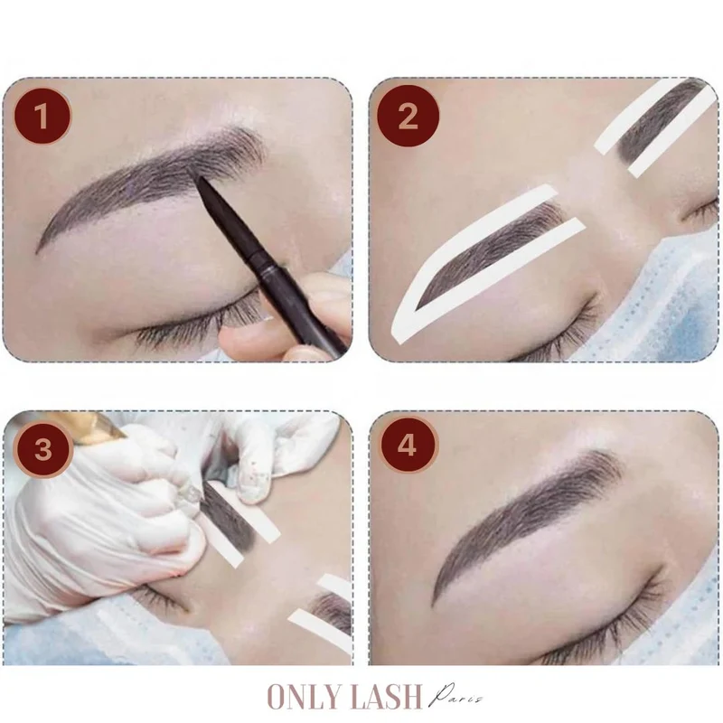 Pochoir pour Sourcils - Lot de 12 paires
