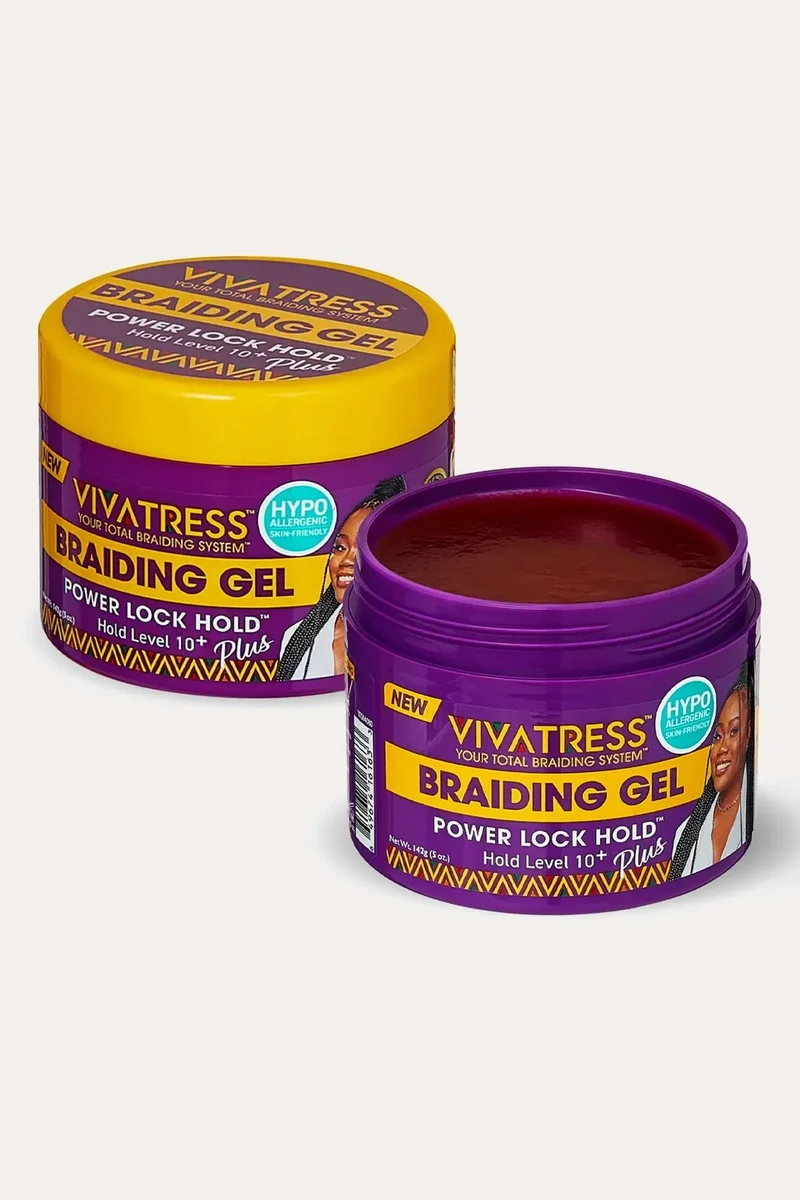 VIVATRESS POWER LOCK HOLD BRAIDING GEL - LEVEL 10+ HOLD 5oz