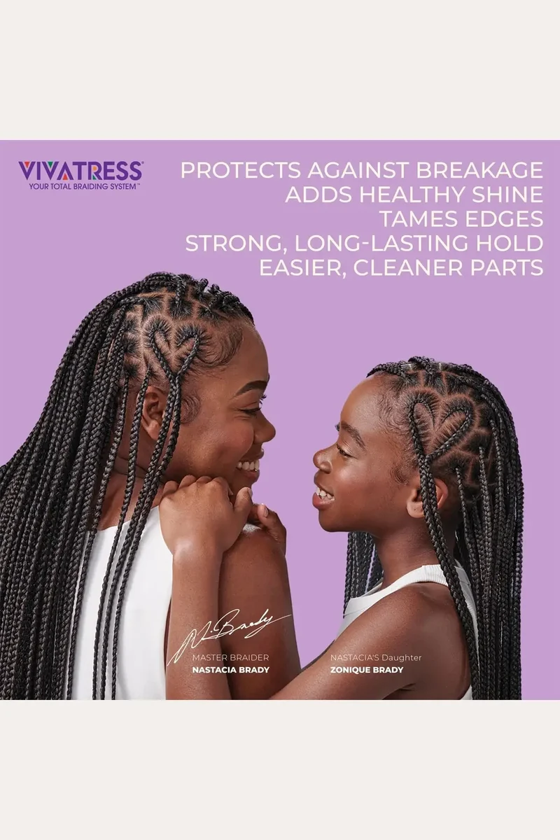 VIVATRESS POWER LOCK HOLD BRAIDING GEL - LEVEL 10+ HOLD 5oz