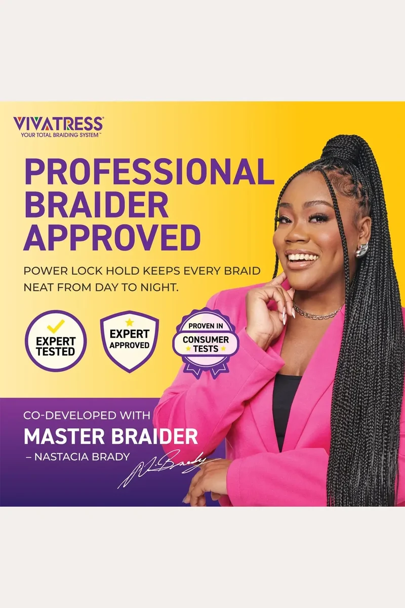 VIVATRESS POWER LOCK HOLD BRAIDING GEL - LEVEL 10+ HOLD 5oz