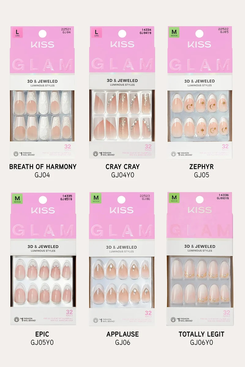 KISS GLAM JEWELED NAILS