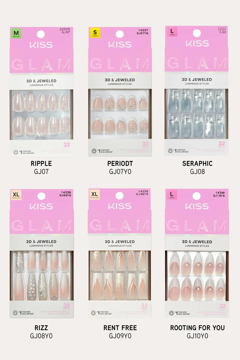 KISS GLAM JEWELED NAILS