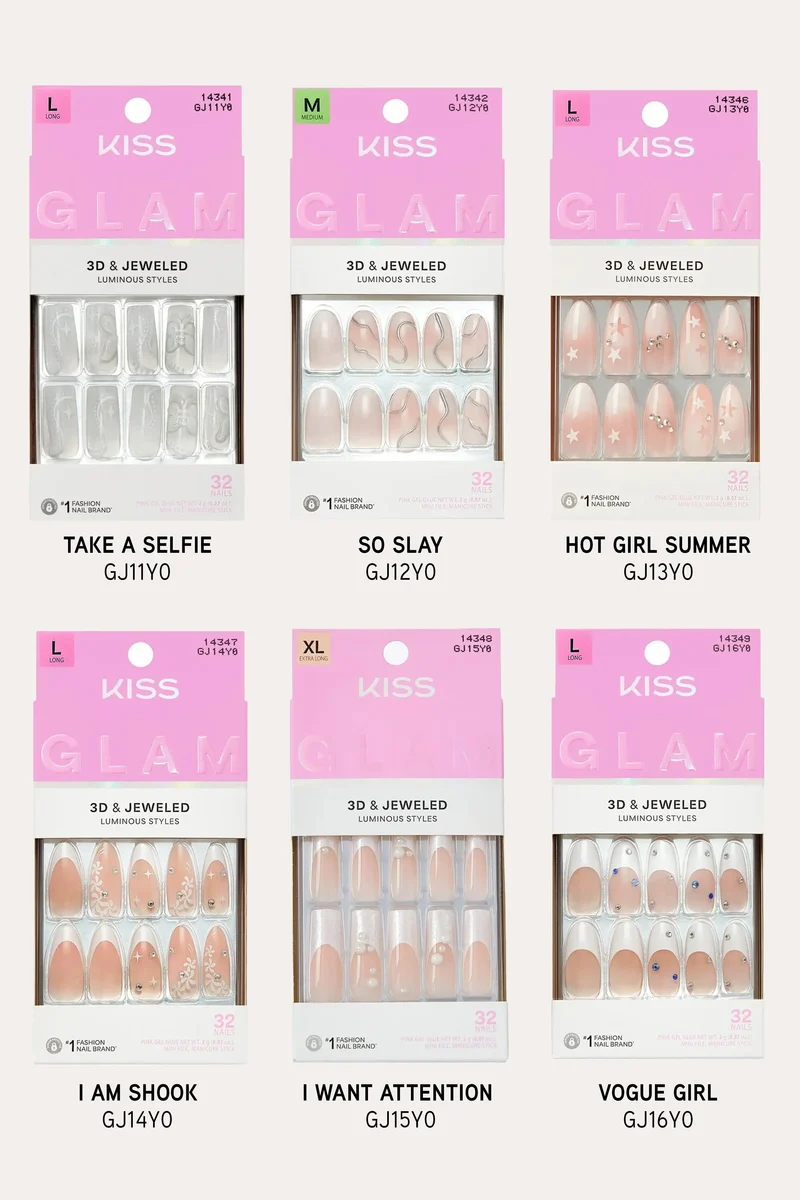 KISS GLAM JEWELED NAILS