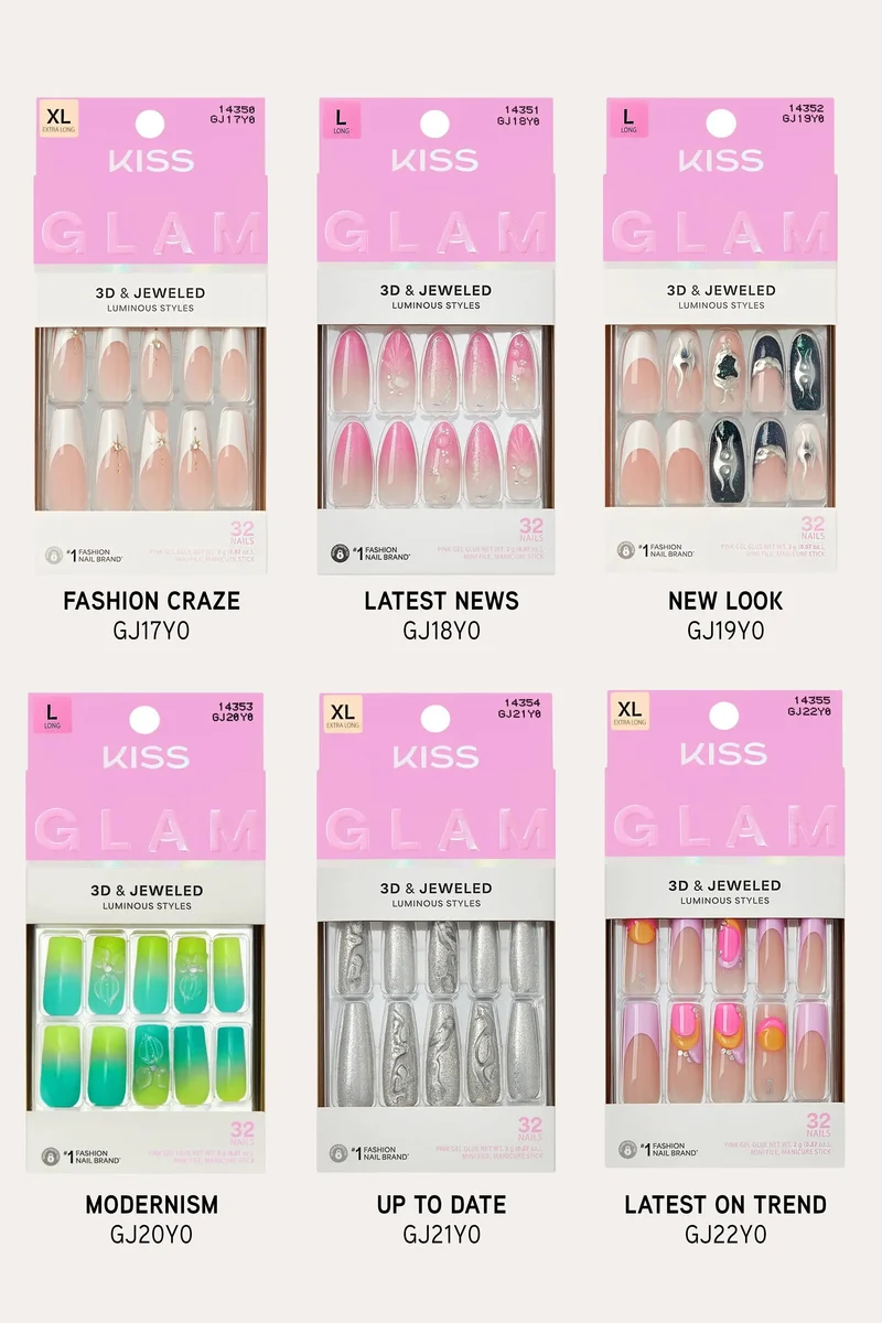 KISS GLAM JEWELED NAILS