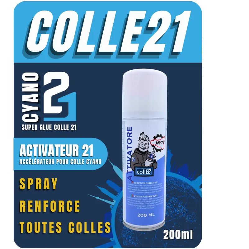 🚀 Activator21 Spray MYT – 200ml | Accélérez vos collages avec précision !🛠️
