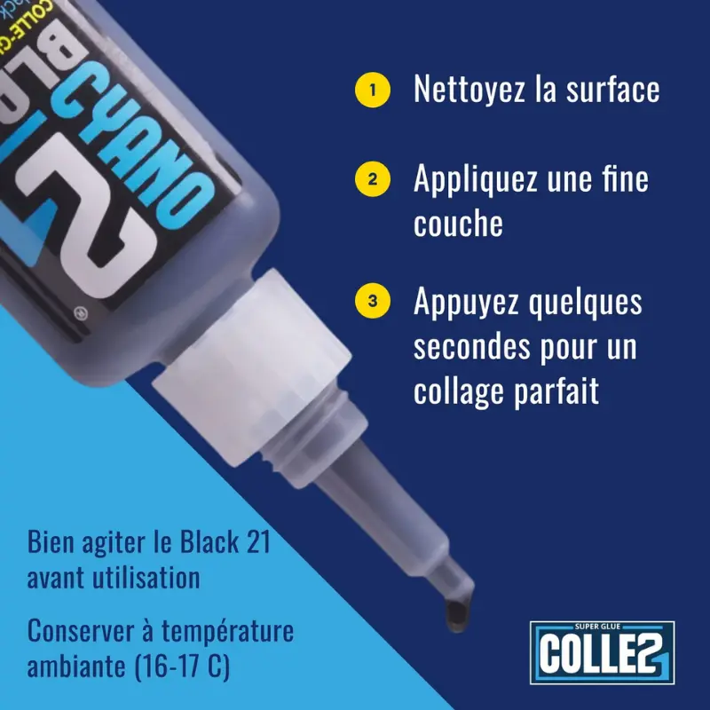 🧪 Kit TRIS Super Glue Cyano Colle21 avec Support & Lime – Lot de 3 Colles Extra-Fortes Multi-Usages pour Modélisme, Bricolage Créatif et Réparations Techniques 🛠️