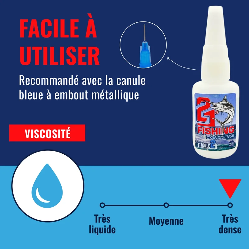🎣 KIT ACTI FISHING Colle21 – Super Glue Colle21 DENSE FISHING 25g + Activateur Spray FISHING 200ml | Collage Instantané Ultra Résistant pour Montages, Leurres et Réparations en Conditions Extrêmes 💦⚡