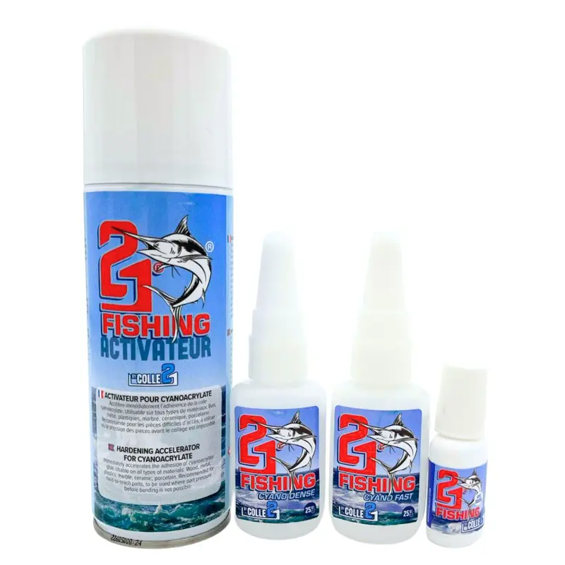 🚀 Activateur Spray Colle21 FISHING 200ml | Accélérateur de Collage Instantané pour Super Glue Cyano – Spray Spécial Pêche pour Montages, Leurres et Réparations Rapides 🎣