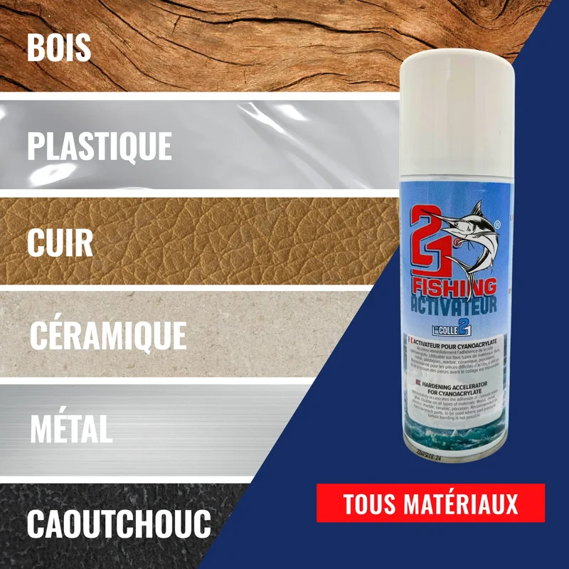 🚀 Activateur Spray Colle21 FISHING 200ml | Accélérateur de Collage Instantané pour Super Glue Cyano – Spray Spécial Pêche pour Montages, Leurres et Réparations Rapides 🎣
