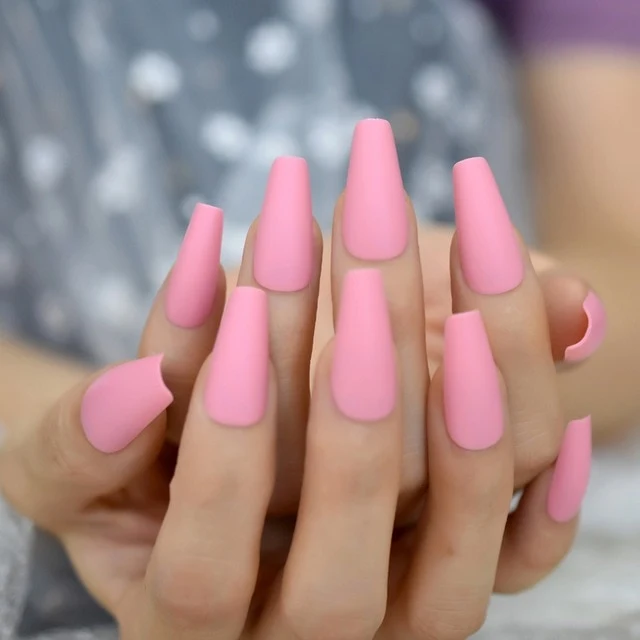 Faux Ongles Ballerine Rose