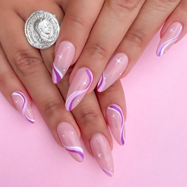 Faux Ongles Gel Rose Pale
