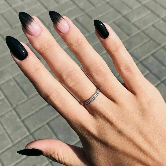 Faux Ongles Couleur Noir