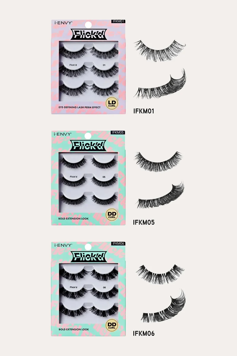 I ENVY BY KISS MULTI FLICK'D EYELASH COLLECTION
