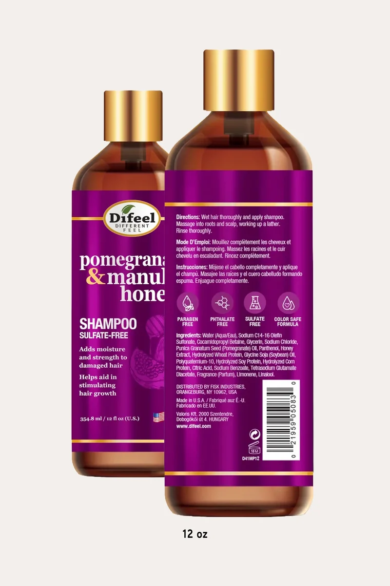 DIFEEL POMEGRANATE & MANUKA HONEY SHAMPOO