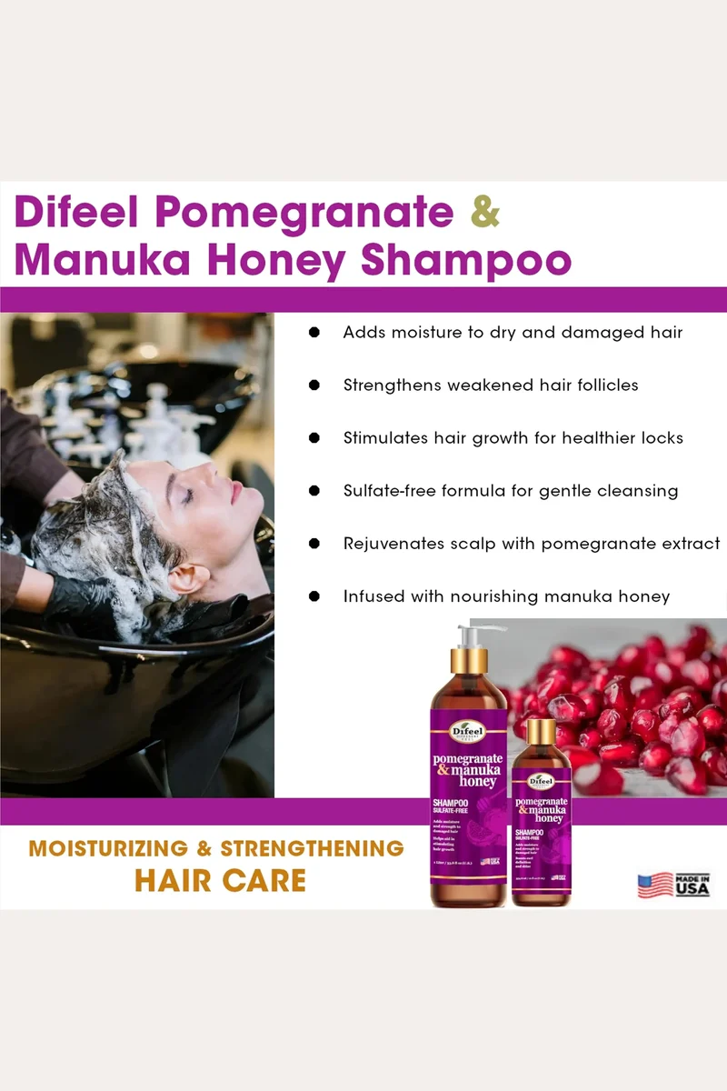 DIFEEL POMEGRANATE & MANUKA HONEY SHAMPOO