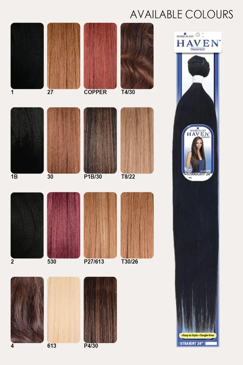 SHAKE N GO ORGANIQUE HAIR WEAVE BUNDLE HAVEN - STRAIGHT 24"