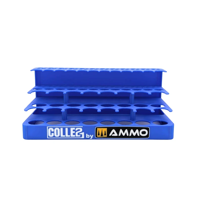 🎨Display Colle21 x AMMO by Mig Jimenez – Support pour 16 peintures, 48 pinceaux et 12 Oil Brush🖌️✨
