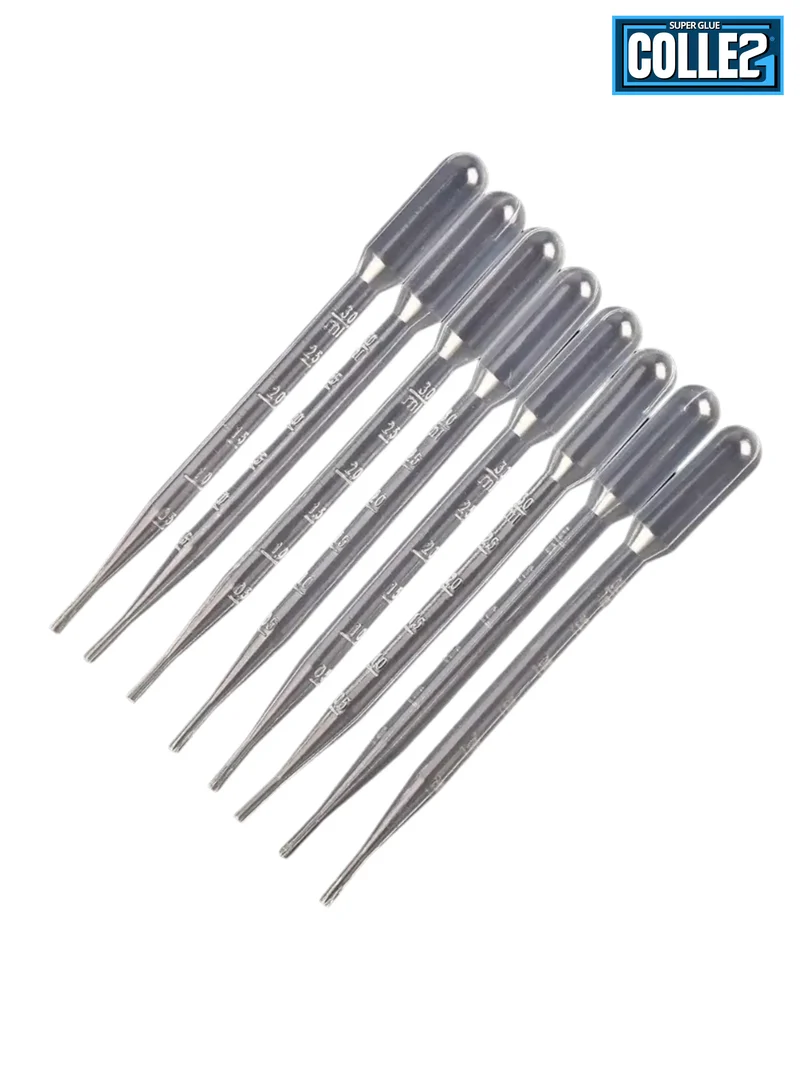 💧 Pipette Transparente COLLE21 – Précision et contrôle pour modélisme, peinture et DIY