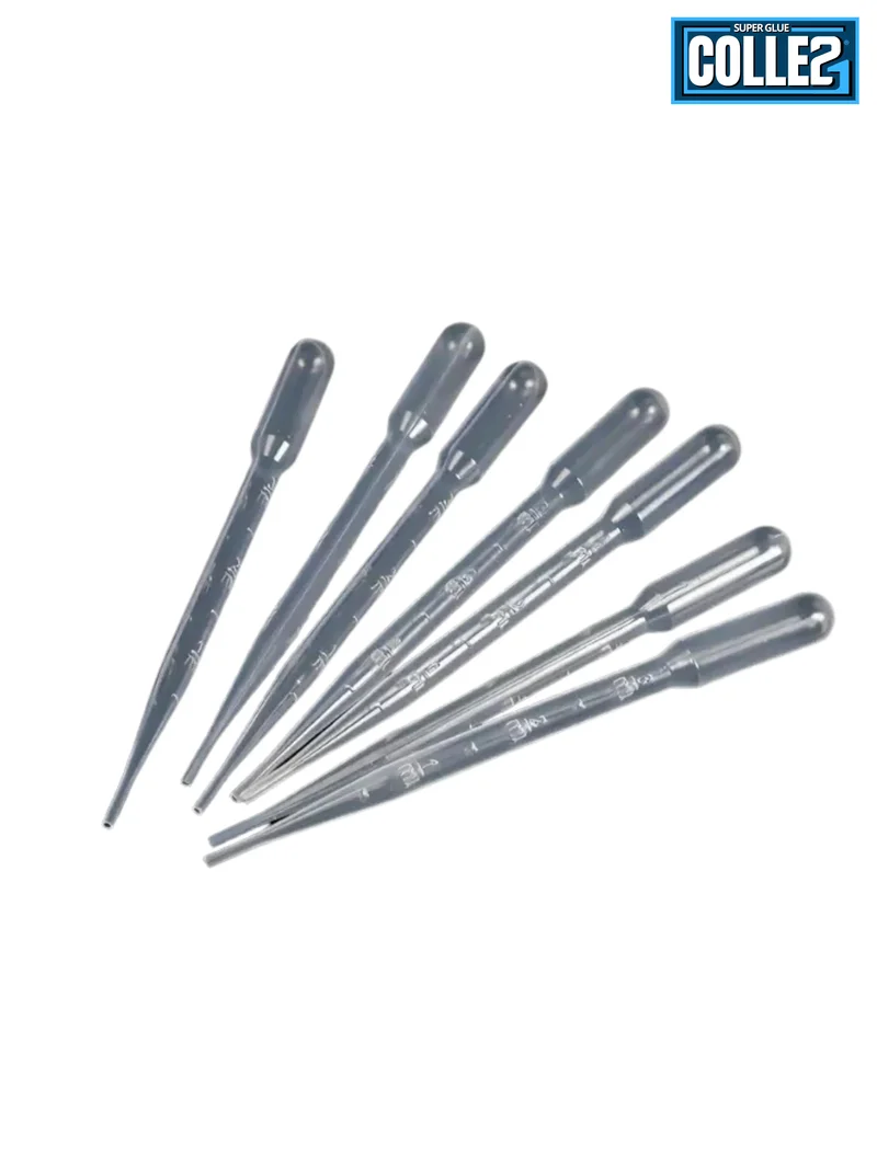 💧 Pipette Transparente COLLE21 – Précision et contrôle pour modélisme, peinture et DIY