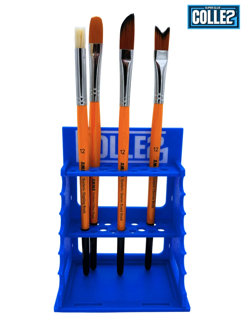 🖌️ Support pinceaux COLLE21 – Rangement 17 pinceaux pour maquettisme, peinture, figurines et DIY 🎨