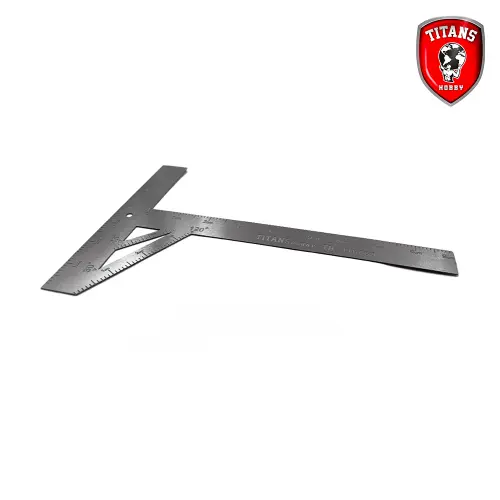 TITANS HOBBY TTH060: Équerre en T avec gabarit pour gravure précise.