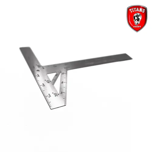TITANS HOBBY TTH060: Équerre en T avec gabarit pour gravure précise.