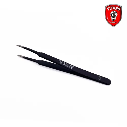 Pince de précision type 2 avec pointes rondes Titans Hobby TTH049 - pince pour modélisme, pince de précision, pince pour bricolage